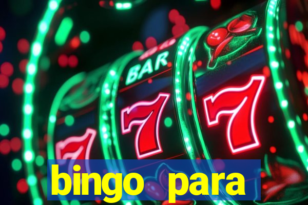 bingo para despedida de solteira para imprimir